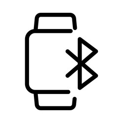 smartwatch a portable device with bluetooth vector image