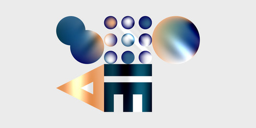triangles circles squares rectangles design vector image
