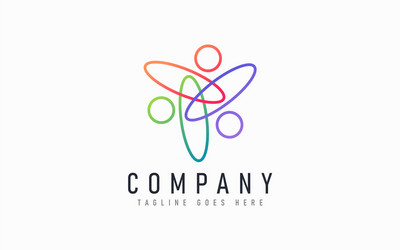 abstract modern logo design based from circular vector image