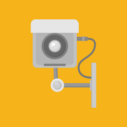 Cctv camera isometric composition Royalty Free Vector Image