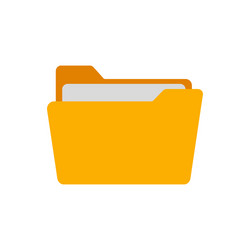 flat folder icon design vector image