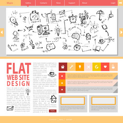 Modern Website Layout vector image