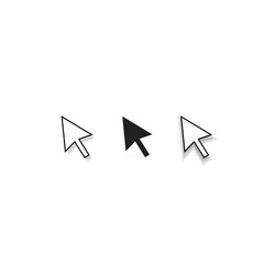 Mouse Cursor Arrows Pointer Icons vector image