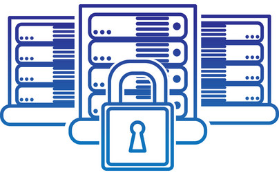 web hosting design vector image
