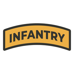 Infantry Patch Badge - US Army vector image