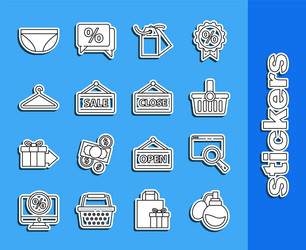 set line perfume search in a browser window vector image