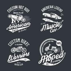 Vintage American T-Shirt Print Vector Image
