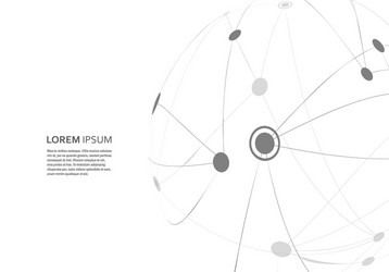 abstract design with compound lines and dots vector image