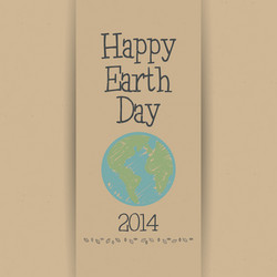 abstract earth day background with special objects vector image
