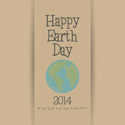 Abstract earth day background with special objects vector