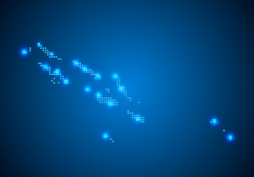 abstract blue background with map internet line vector image