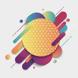 abstract colorful geometric pattern composition vector image