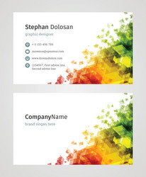 Business card template modern creative and clean vector