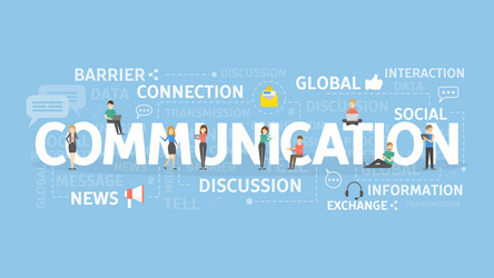 Communication concept vector