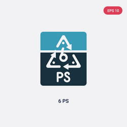 two color 6 ps icon from user interface concept vector image