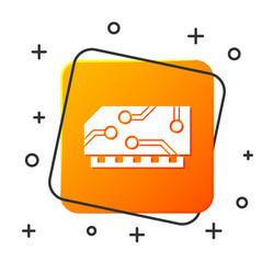 white ram random access memory icon isolated vector image