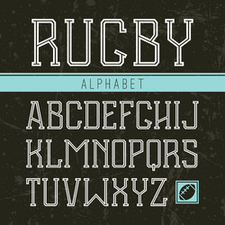 serif font medium in the sport style vector