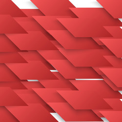 Abstract geometric shape from red vector