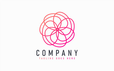 abstract modern logo design based from circular vector image