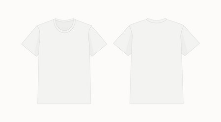 Blank t-shirt template vector