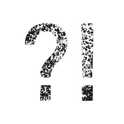 faq grunge texture icon brush stroke in question vector image