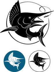 Marlin Fish Illustration Vector Image