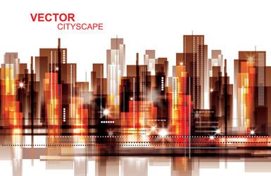 Modern cityscape background Royalty Free Vector Image