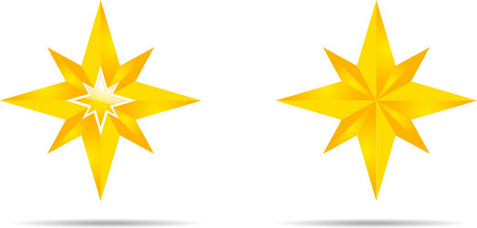 Pair of stars vector