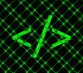 programming code icon symbol flat modern web vector image