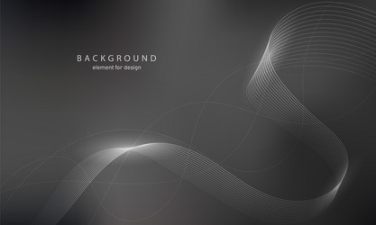 abstract background wave element for design vector image