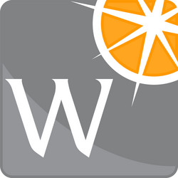 compass guide solutions initial w vector image
