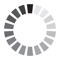 round progress icon loading symbol upload sign vector image