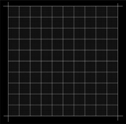 measured grid graph plotting corner ruler vector