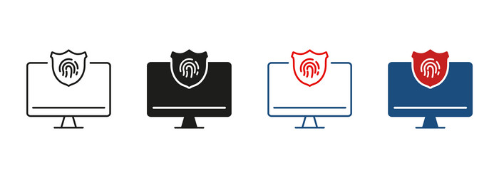 security password access to server shield vector