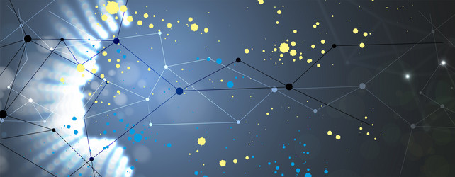 abstract artificial intelligence cloud computing vector image