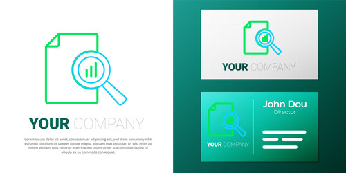 line document with graph chart icon isolated vector image