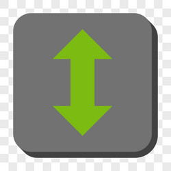 vertical exchange arrows rounded square button vector image