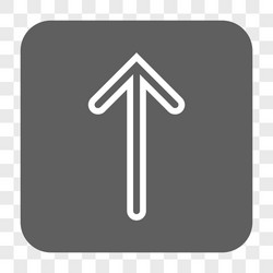 arrow up rounded square button vector image