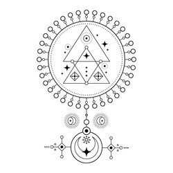 Cosmic Triangle Symbol vector image