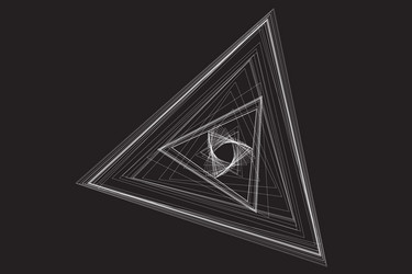 grid of various geometric figures vector image