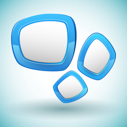 modern set from three banners for a web design vector image
