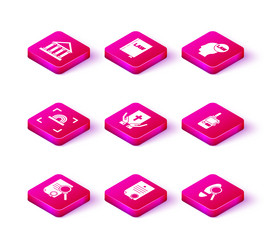set document with search certificate template vector image
