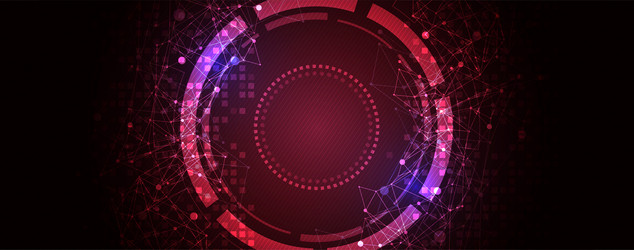 wireframe background with plexus effect vector image