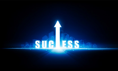 abstract superhero up arrow key door open light vector image
