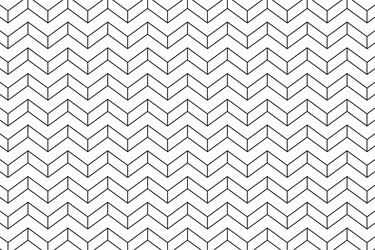 chevron pattern with lines on a white background vector image