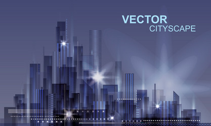 Modern cityscape background Royalty Free Vector Image