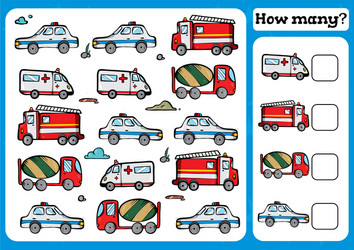 Preschool Counting Game - Learn to Count vector image