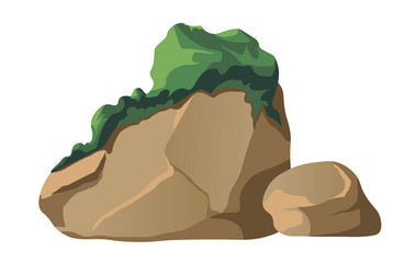 Big and small rocks Royalty Free Vector Image - VectorStock