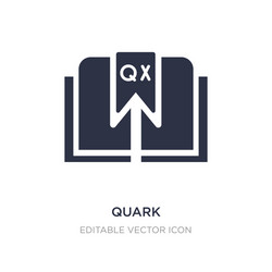 quark icon on white background simple element vector image