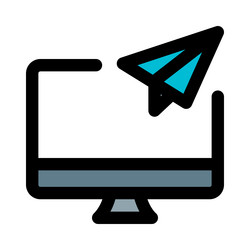 sending or sharing file data via computer vector image